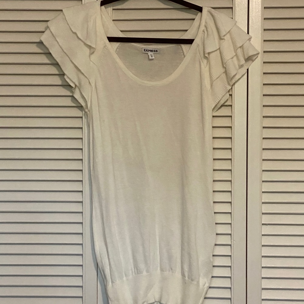 Express Short Sleeve Sweater Top
